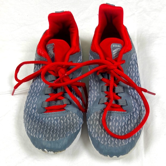 Nike Other - Nike boys red and gray lace up sneakers size 13